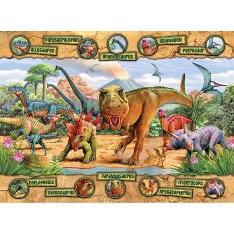 Dinosaurs XXL 100pc Jigsaw Puzzle Extra Image 1